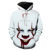 Horror Movie IT Clown 3D Print Hoodie Funny Pullover joker sweatshirt Hip Hop Sudadera hombre coat winter jacket men harajuku | Vimost Shop.