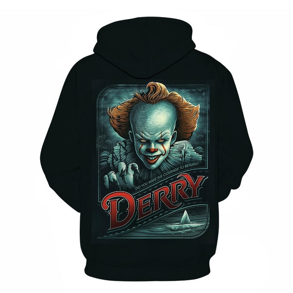 Horror Movie IT Clown 3D Print Hoodie Funny Pullover joker sweatshirt Hip Hop Sudadera hombre coat winter jacket men harajuku | Vimost Shop.