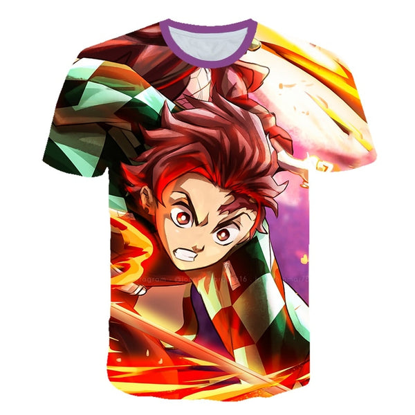 0 Ghost Blade 3D T-Shirt Men funny t shirts Fashion Hip Hop Women Demon Slayer Summer child Print Streetwear T-Shirt tops | Vimost Shop.