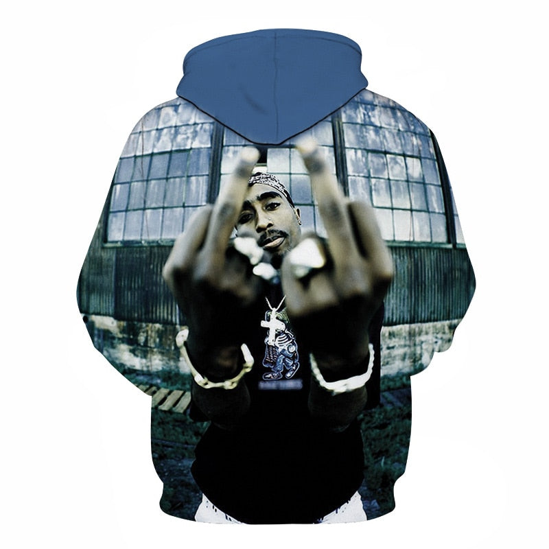 Pullover Hip Hop Rock Singer Men Women Sweatshirt Hoodies 3D Print Tupac Shakur Clothing Plus S-6XL | Vimost Shop.