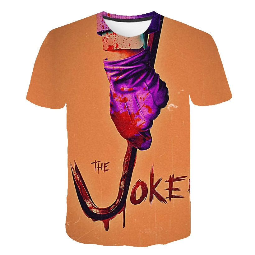 Hot Sale Clown T Shirt Men/women Joker Face 3D Printed Terror Fashion T-shirts Cool Character joker Harajuku Clothing | Vimost Shop.