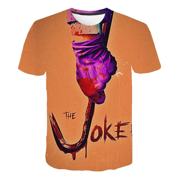 Hot Sale Clown T Shirt Men/women Joker Face 3D Printed Terror Fashion T-shirts Cool Character joker Harajuku Clothing | Vimost Shop.