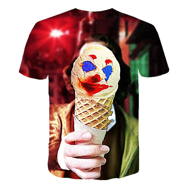 Hot Sale Clown T Shirt Men/women Joker Face 3D Printed Terror Fashion T-shirts Cool Character joker Harajuku Clothing | Vimost Shop.