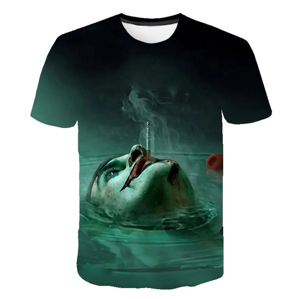 Hot Sale Clown T Shirt Men/women Joker Face 3D Printed Terror Fashion T-shirts Cool Character joker Harajuku Clothing | Vimost Shop.
