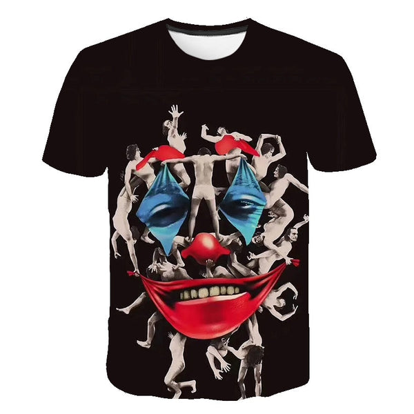 Hot Sale Clown T Shirt Men/women Joker Face 3D Printed Terror Fashion T-shirts Cool Character joker Harajuku Clothing | Vimost Shop.