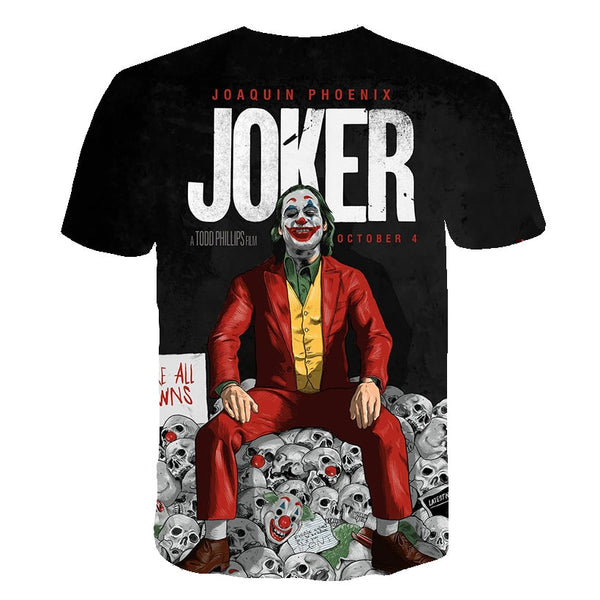 Hot Sale Clown T Shirt Men/women Joker Face 3D Printed Terror Fashion T-shirts Cool Character joker Harajuku Clothing | Vimost Shop.