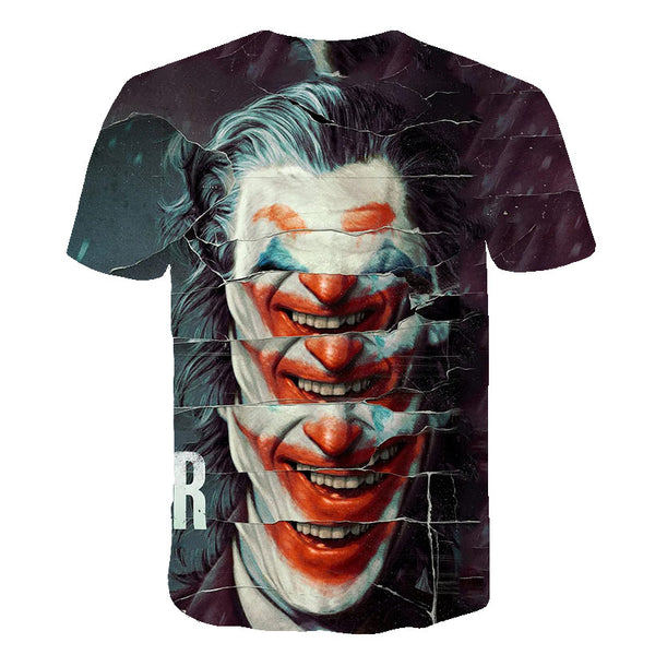 Hot Sale Clown T Shirt Men/women Joker Face 3D Printed Terror Fashion T-shirts Cool Character joker Harajuku Clothing | Vimost Shop.