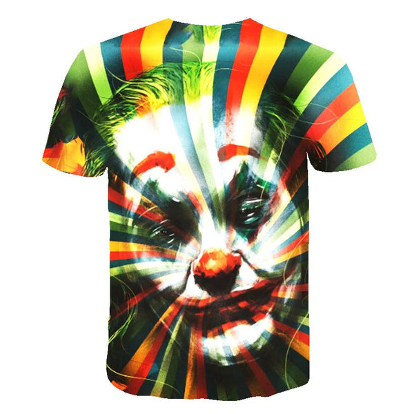 Hot Sale Clown T Shirt Men/women Joker Face 3D Printed Terror Fashion T-shirts Cool Character joker Harajuku Clothing | Vimost Shop.