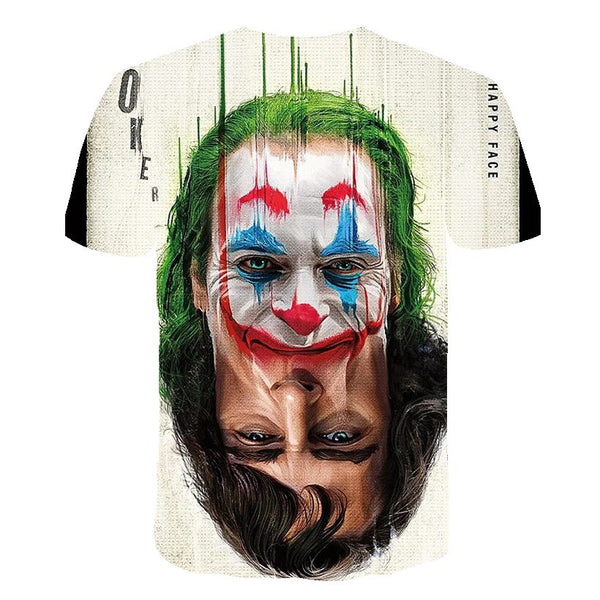 Hot Sale Clown T Shirt Men/women Joker Face 3D Printed Terror Fashion T-shirts Cool Character joker Harajuku Clothing | Vimost Shop.