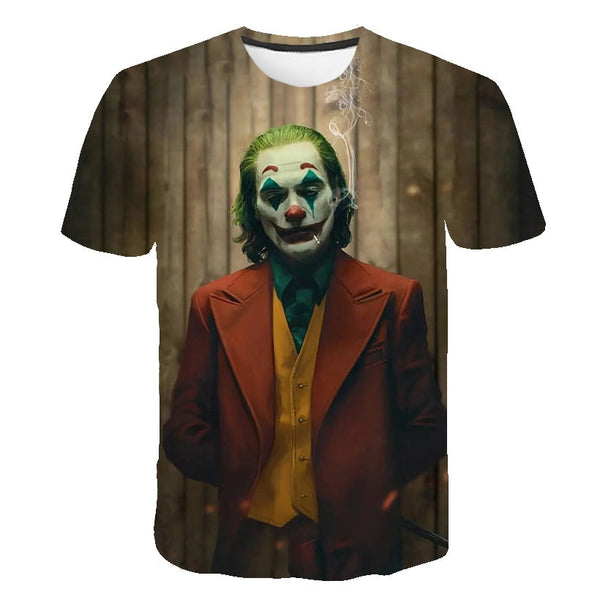 Hot Sale Clown T Shirt Men/women Joker Face 3D Printed Terror Fashion T-shirts Cool Character joker Harajuku Clothing | Vimost Shop.