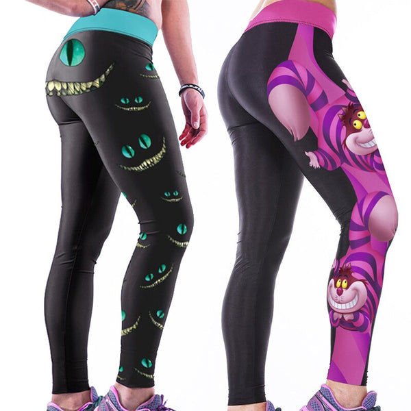 Women's 3D Cartoon Cat Digital Printed Sports Yoga Gym Pants | Vimost Shop.