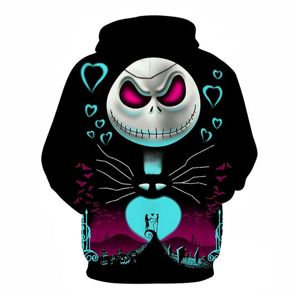 Men Women shirt/Hoodies/Tees Outerwear Halloween Gift Nightmare Before Christmas Jack 3D Print Female/male Hoody Sweatshirt | Vimost Shop.