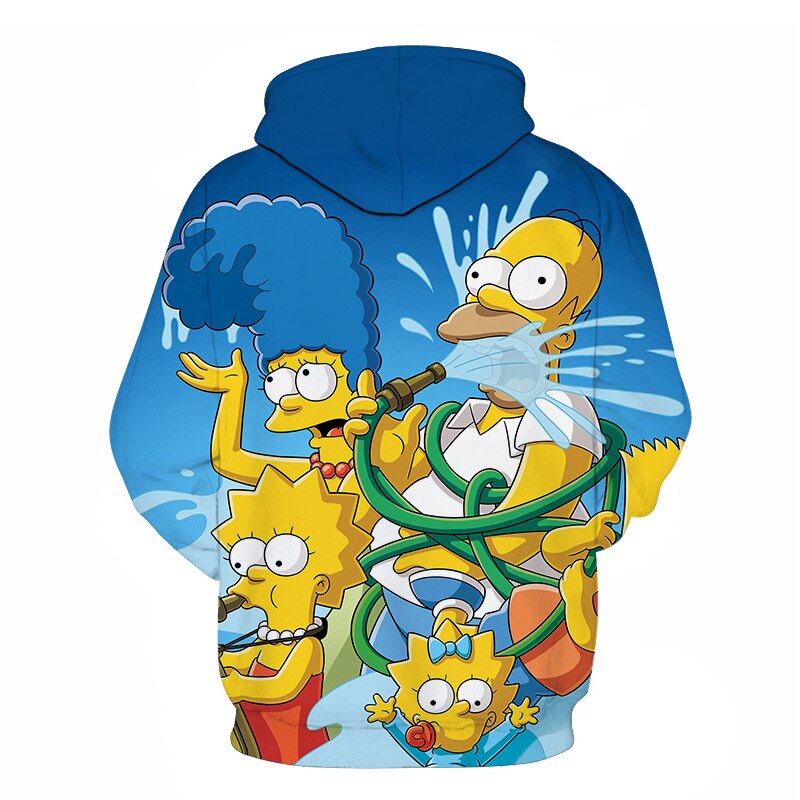 The Simpsons hoodies men women sweatshirts printed 3d hooded pullover hooded casual streetwear | Vimost Shop.