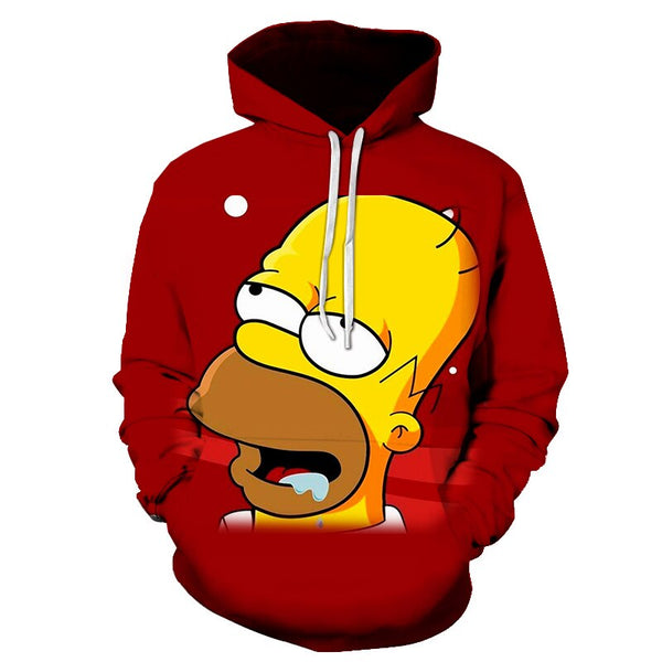 The Simpsons hoodies men women sweatshirts printed 3d hooded pullover hooded casual streetwear | Vimost Shop.