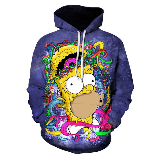 The Simpsons hoodies men women sweatshirts printed 3d hooded pullover hooded casual streetwear | Vimost Shop.