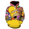 The Simpsons hoodies men women sweatshirts printed 3d hooded pullover hooded casual streetwear | Vimost Shop.