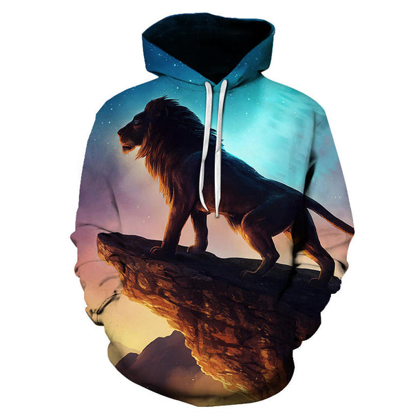 Novelty Flame Lion Hoodie Men's Animal Men's Clothing Flame Hoodie Sweatshirt Sweatshirt 3D Hoodie Sportswear Unisex clothing | Vimost Shop.