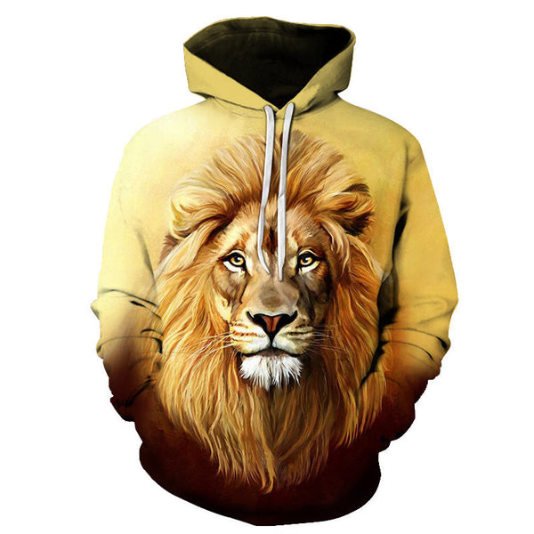 Novelty Flame Lion Hoodie Men's Animal Men's Clothing Flame Hoodie Sweatshirt Sweatshirt 3D Hoodie Sportswear Unisex clothing | Vimost Shop.