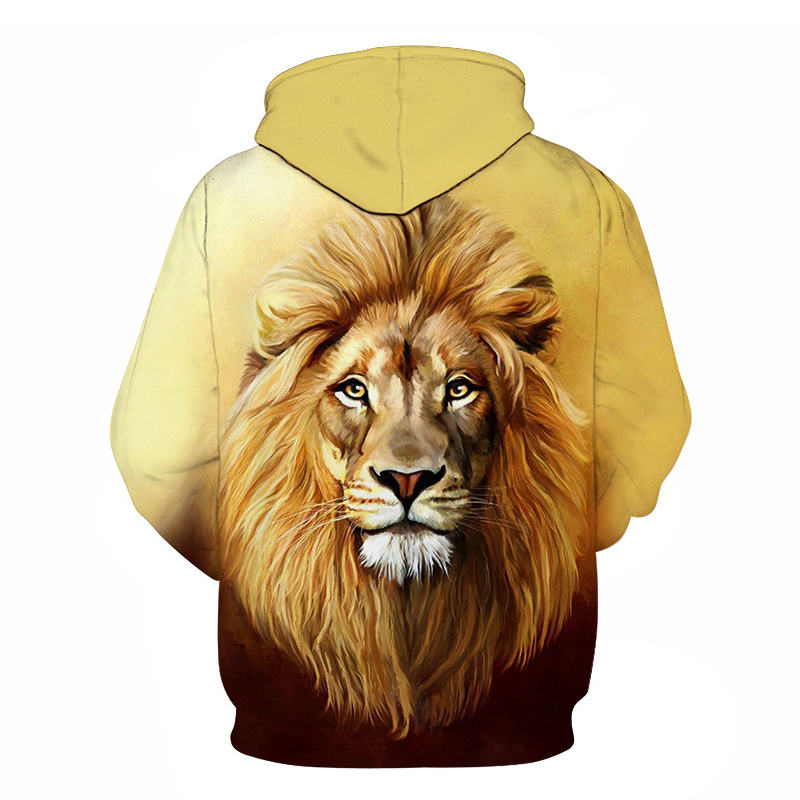 Novelty Flame Lion Hoodie Men's Animal Men's Clothing Flame Hoodie Sweatshirt Sweatshirt 3D Hoodie Sportswear Unisex clothing | Vimost Shop.