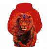 Novelty Flame Lion Hoodie Men's Animal Men's Clothing Flame Hoodie Sweatshirt Sweatshirt 3D Hoodie Sportswear Unisex clothing | Vimost Shop.