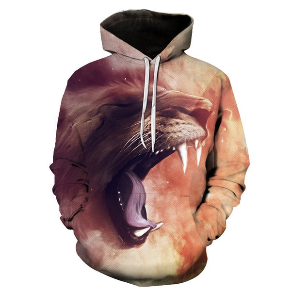 Novelty Flame Lion Hoodie Men's Animal Men's Clothing Flame Hoodie Sweatshirt Sweatshirt 3D Hoodie Sportswear Unisex clothing | Vimost Shop.