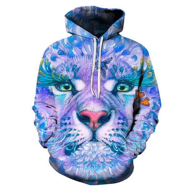Novelty Flame Lion Hoodie Men's Animal Men's Clothing Flame Hoodie Sweatshirt Sweatshirt 3D Hoodie Sportswear Unisex clothing | Vimost Shop.