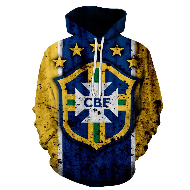 3D Hoodies National flag Canada Hoodies Sweatshirts Fashion Men Women Hoodies Germany/Brazil National flag 3D Hoodie | Vimost Shop.