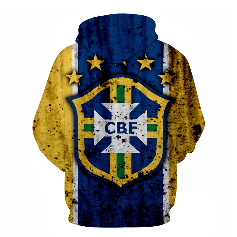3D Hoodies National flag Canada Hoodies Sweatshirts Fashion Men Women Hoodies Germany/Brazil National flag 3D Hoodie | Vimost Shop.