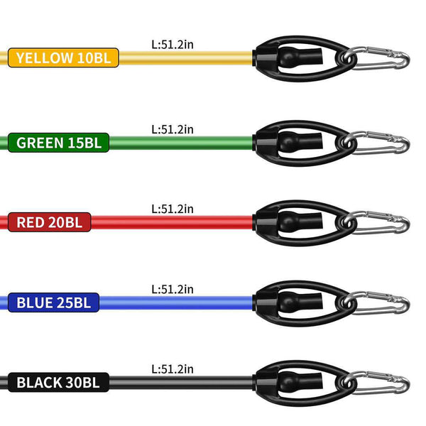 Resistance Bands Set Exercise Bands with Door Anchor Legs Ankle Straps for Resistance Training Physical Therapy Home Workouts | Vimost Shop.