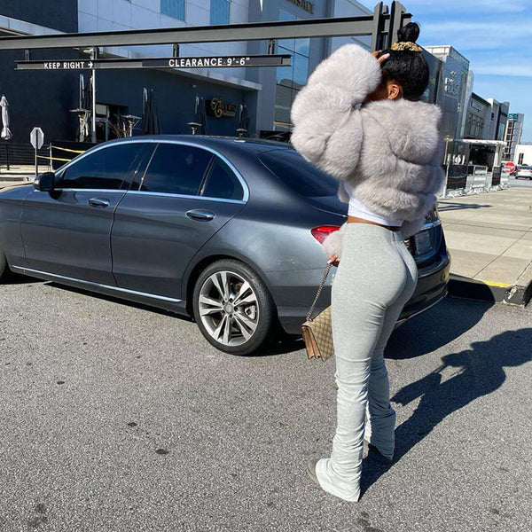 High Waist Stacked Leggings Women Fitness Legging Workout Stacked Leggins Femme Ruched Perfect Fit Pants Trousers Gym Joggers | Vimost Shop.