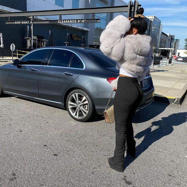 High Waist Stacked Leggings Women Fitness Legging Workout Stacked Leggins Femme Ruched Perfect Fit Pants Trousers Gym Joggers | Vimost Shop.