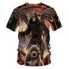 Skull Beauty Rock Cool 3D t shirts Mens Motorcycle Punk 3D Printed T shirt Men Clothes tshirt | Vimost Shop.