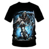 Skull Beauty Rock Cool 3D t shirts Mens Motorcycle Punk 3D Printed T shirt Men Clothes tshirt | Vimost Shop.