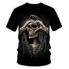 Skull Beauty Rock Cool 3D t shirts Mens Motorcycle Punk 3D Printed T shirt Men Clothes tshirt | Vimost Shop.