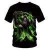 Skull Beauty Rock Cool 3D t shirts Mens Motorcycle Punk 3D Printed T shirt Men Clothes tshirt | Vimost Shop.