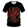 Skull Beauty Rock Cool 3D t shirts Mens Motorcycle Punk 3D Printed T shirt Men Clothes tshirt | Vimost Shop.
