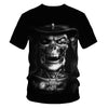 Skull Beauty Rock Cool 3D t shirts Mens Motorcycle Punk 3D Printed T shirt Men Clothes tshirt | Vimost Shop.