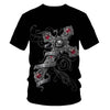 Skull Beauty Rock Cool 3D t shirts Mens Motorcycle Punk 3D Printed T shirt Men Clothes tshirt | Vimost Shop.