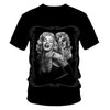 Skull Beauty Rock Cool 3D t shirts Mens Motorcycle Punk 3D Printed T shirt Men Clothes tshirt | Vimost Shop.