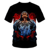 Skull Beauty Rock Cool 3D t shirts Mens Motorcycle Punk 3D Printed T shirt Men Clothes tshirt | Vimost Shop.