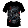 Skull Beauty Rock Cool 3D t shirts Mens Motorcycle Punk 3D Printed T shirt Men Clothes tshirt | Vimost Shop.