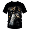 Skull Beauty Rock Cool 3D t shirts Mens Motorcycle Punk 3D Printed T shirt Men Clothes tshirt | Vimost Shop.