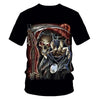 Skull Beauty Rock Cool 3D t shirts Mens Motorcycle Punk 3D Printed T shirt Men Clothes tshirt | Vimost Shop.