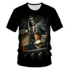 Skull Beauty Rock Cool 3D t shirts Mens Motorcycle Punk 3D Printed T shirt Men Clothes tshirt | Vimost Shop.
