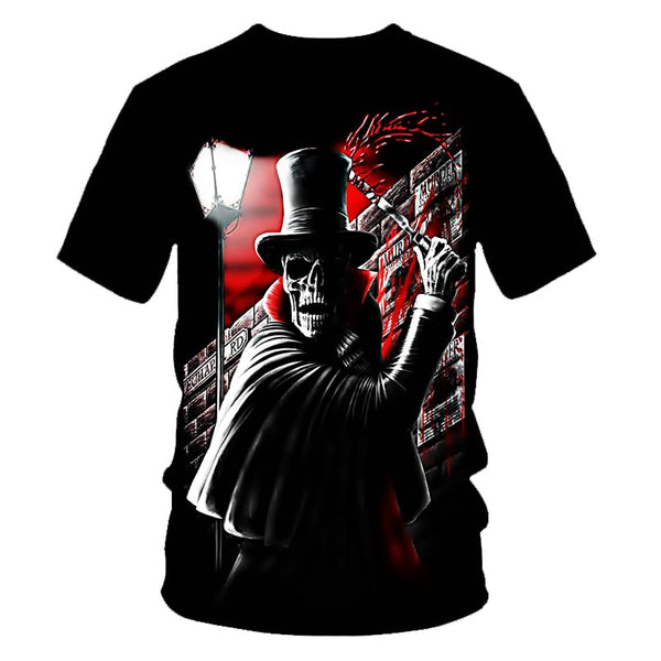 Skull Beauty Rock Cool 3D t shirts Mens Motorcycle Punk 3D Printed T shirt Men Clothes tshirt | Vimost Shop.
