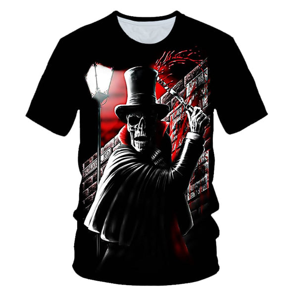 Skull Beauty Rock Cool 3D t shirts Mens Motorcycle Punk 3D Printed T shirt Men Clothes tshirt | Vimost Shop.