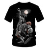 Skull Beauty Rock Cool 3D t shirts Mens Motorcycle Punk 3D Printed T shirt Men Clothes tshirt | Vimost Shop.
