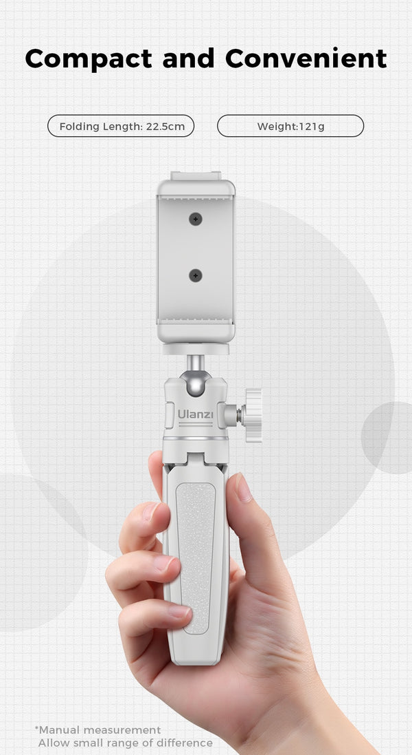 SLR Camera Smartphone Vlog Tripod Mini Portable Tripod with Cold Shoe Phone Mount for iPhone Android | Vimost Shop.