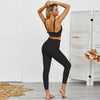 Women's Yoga Set Seamless Sportswear 2-Piece Gym Yoga Clothes Sports Bra + Leggings Running Wear Skinny Workout Set Suits | Vimost Shop.