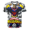 My Hero Academia Boku no hero Shirts 3D Print T shirt Hipster Cosplay Unisex tshirt Casual Boys Skateboard Hip-Hop | Vimost Shop.